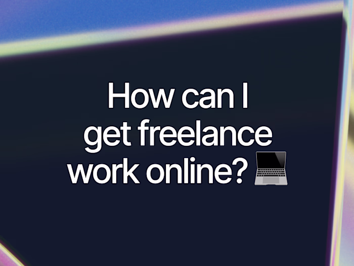 How can I get freelance work online?