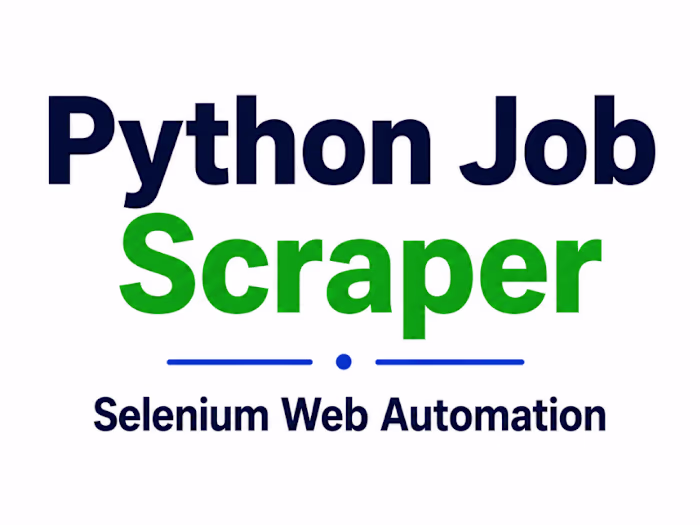 Python Job Scraper | Selenium