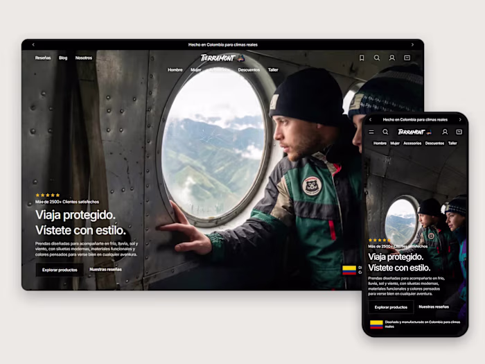 TierraMont: New Theme for an Outdoor Apparel Brand