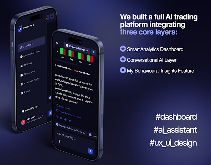 UI/UX Mobile & Desktop - AI Trading Journal Experience