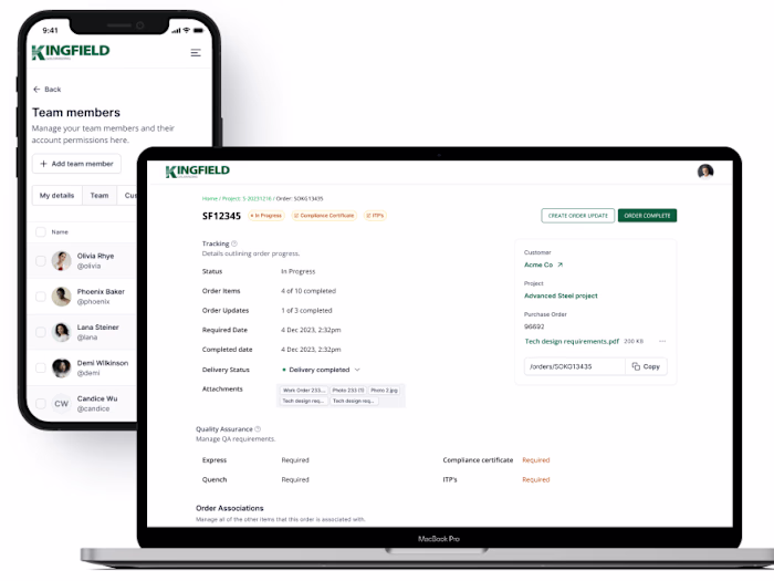Manufacturing Operations Web App
