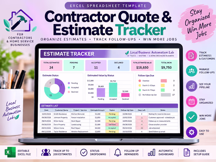 Contractor Quote & Estimate Tracking