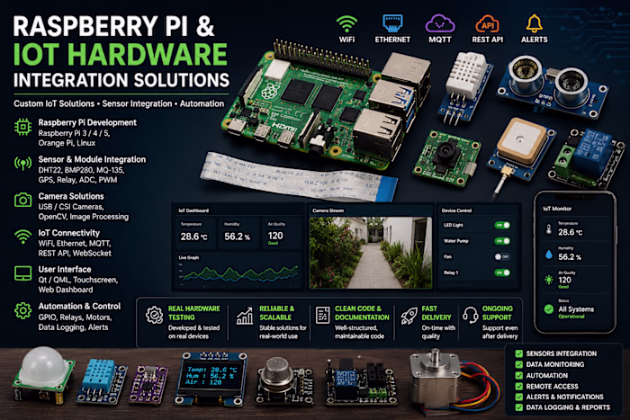 Developed Raspberry Pi and embedded