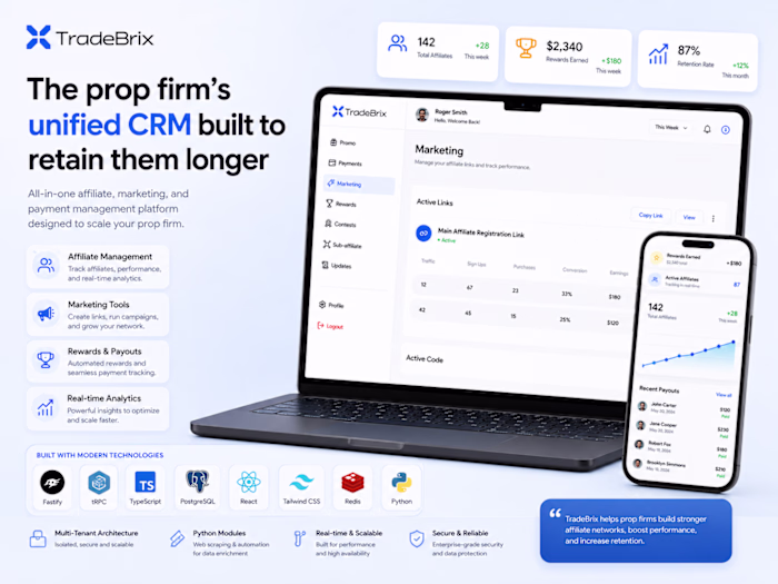 TradeBrix | Scaling a Global Prop Trading Platform