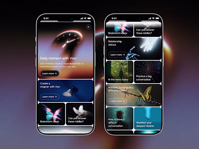 AI companion app focused on personalized content, daily disc...