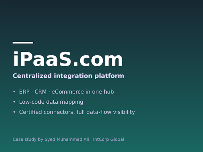 iPaaS.com — Centralized Integration Platform