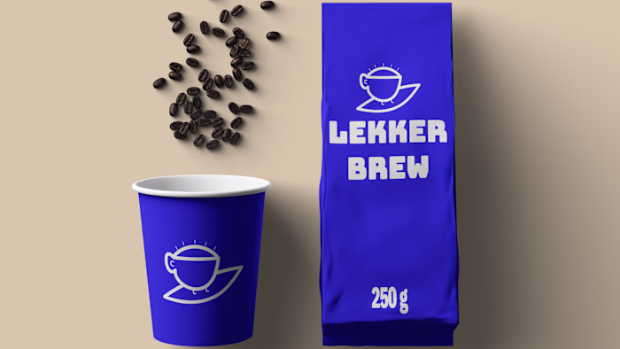 Lekker Brew Coffee Shop Logo & Re-brand