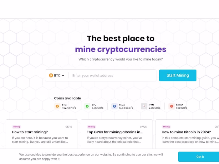 SEO work for cruxpool.com