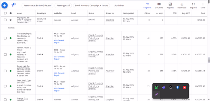 Google Ads Campaign Management for