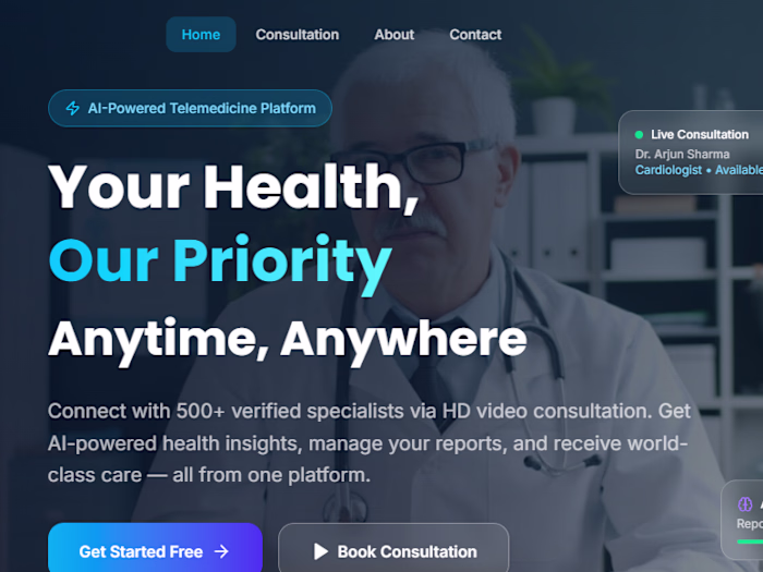 AI-Driven Telemedicine Platform Development