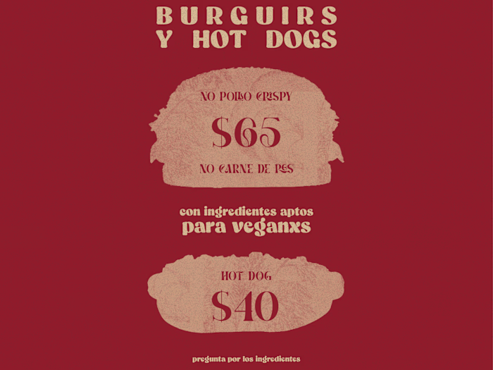 Visual Identity for vegan burgers and hotdogs