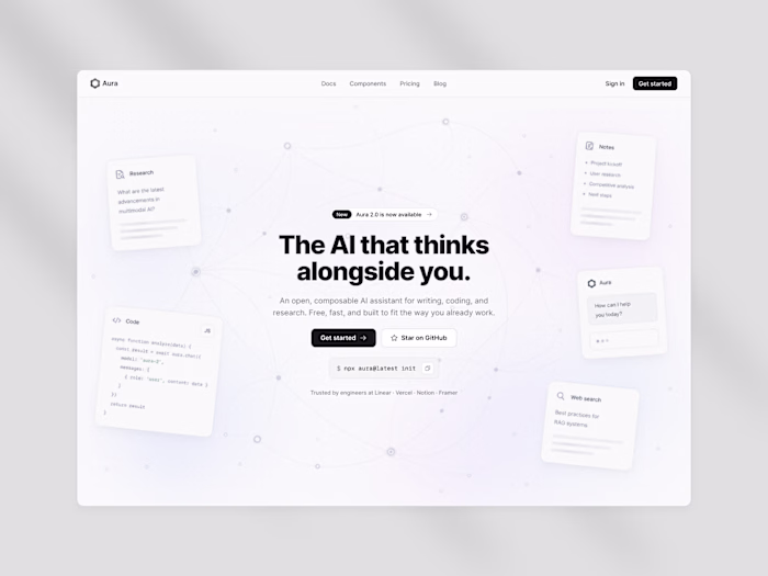Design exploration "Aura", an AI