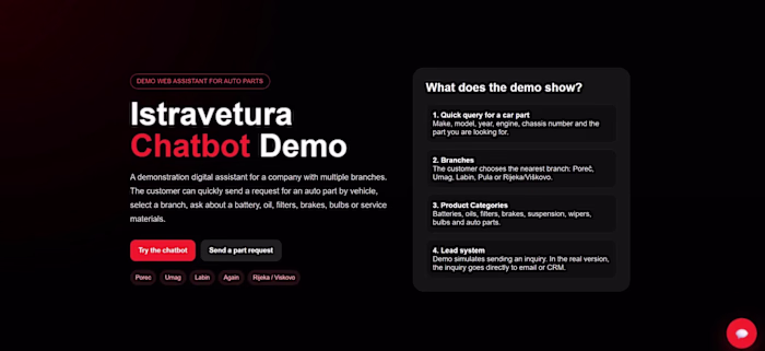 I build custom AI chatbots for hotels, tourism and automotiv...