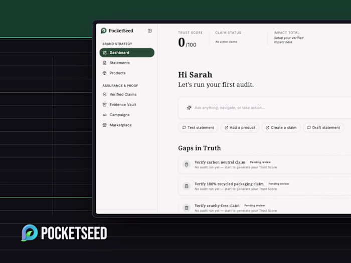 PocketSeed — finding the product inside the vision