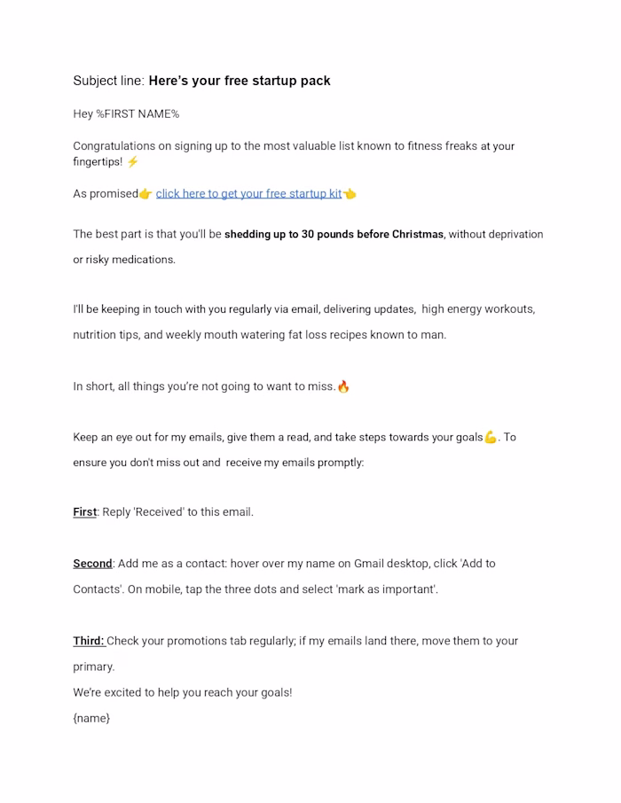 Dashing Welcome Email FOR Dashing brands 🚀
