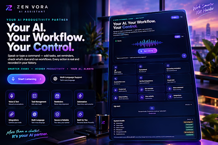 🚀 Introducing ZEN VORA —