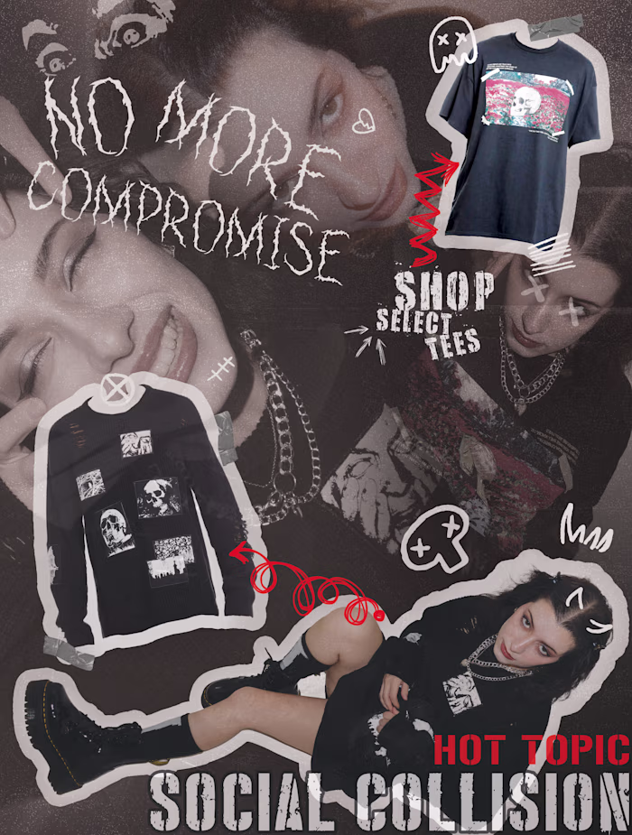 Fake Advertising Campaign- Social Collision by Hot Topic