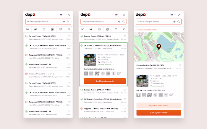 Depo delivery module