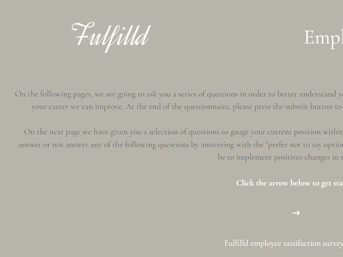 Fulfilld Survey