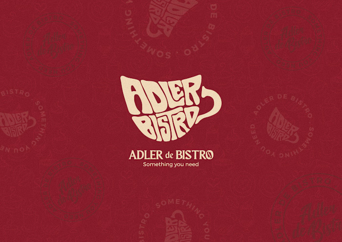 Adler de Bistro cafe logo design :: Behance