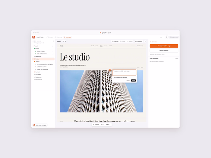 Arbo, a site structure my clients can read