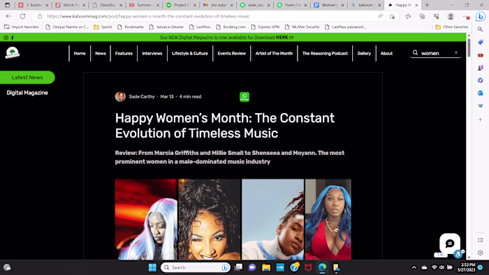 You will get written music culture blogs, articles and biography