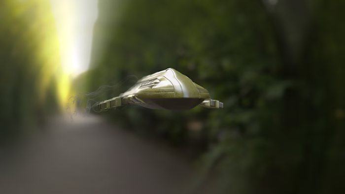 Flying Ship Rendering
