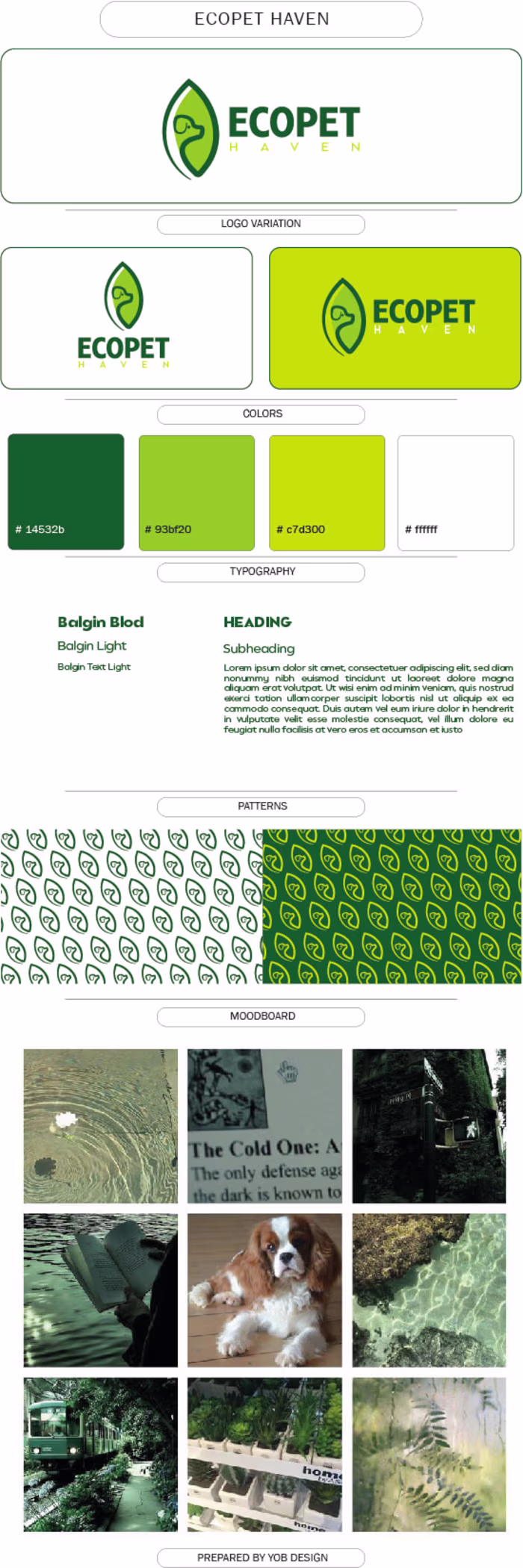 Brand Identity design, visual brand guideline, ECOPET logo