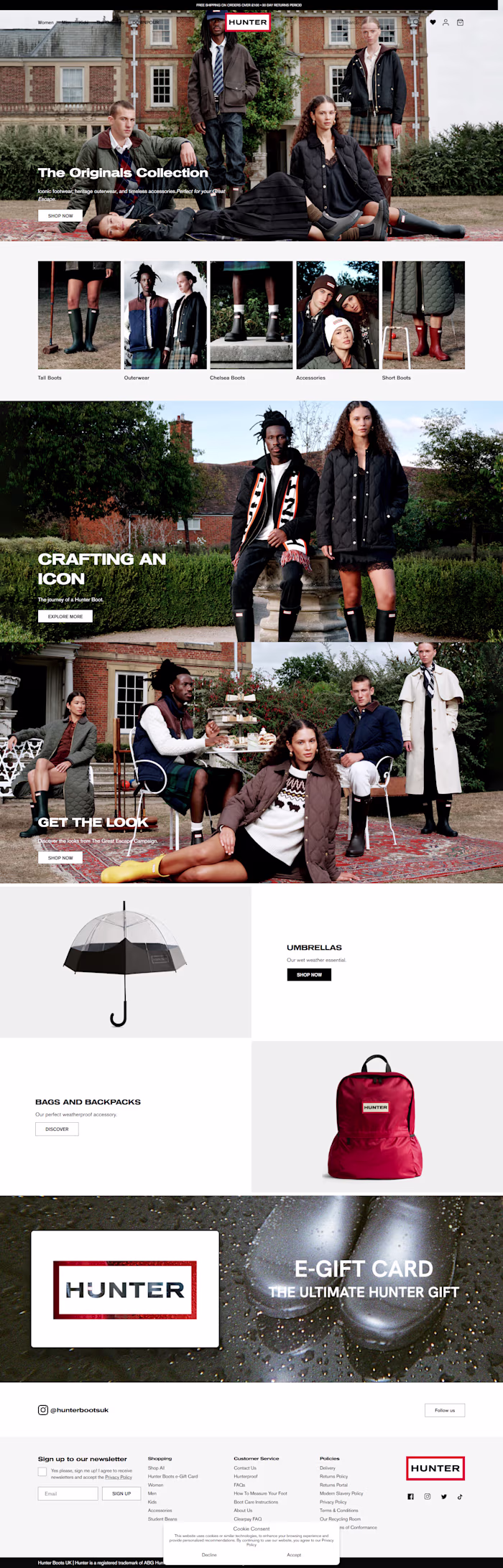 Shopify CRO Optimization for Hunter Boots| 10x page conversion