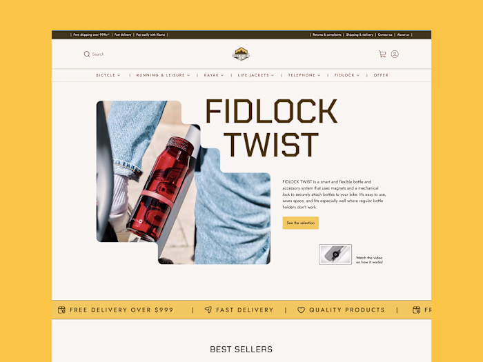 E-commerce Website Landing Page Redesign
