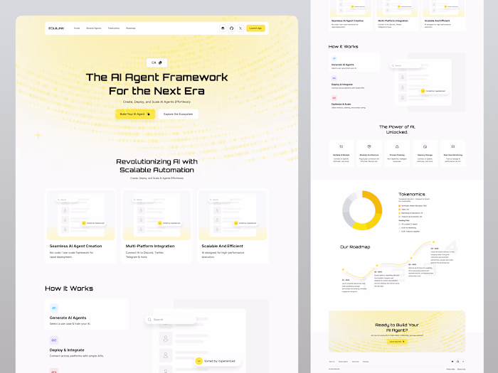 AI Agent : Landing Page Design & Framer Development