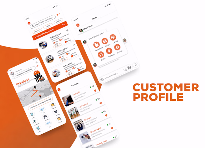 Octoboss: Service Hiring Mobile App