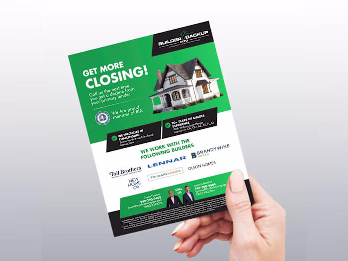 A trade-show flyer designed for