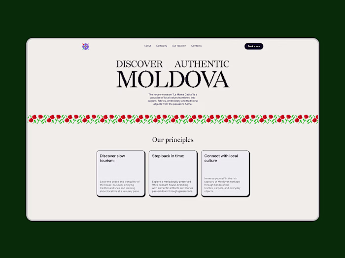 Hero section for the Moldovan