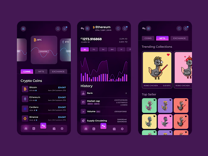 Trabic - Crypto Wallet Mobile App