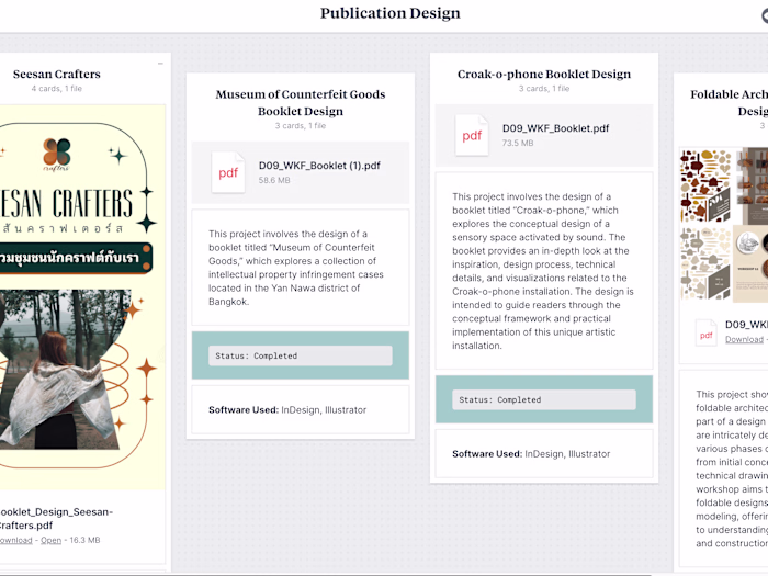 Comprehensive Publication Design Portfolio