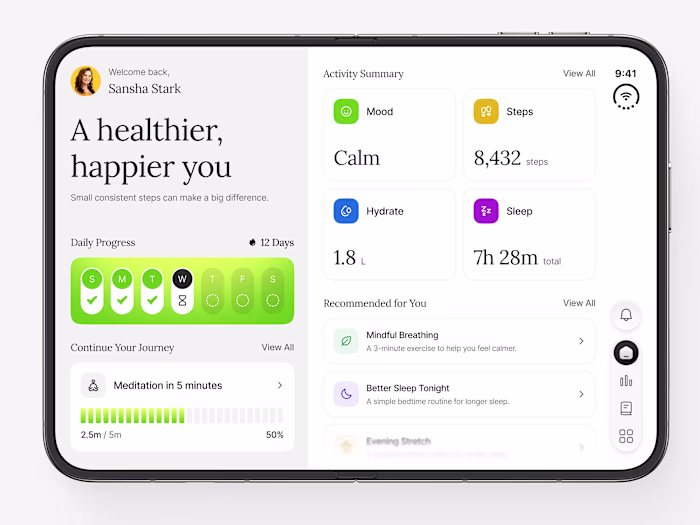 Wellny - Personal Wellness Mobile App