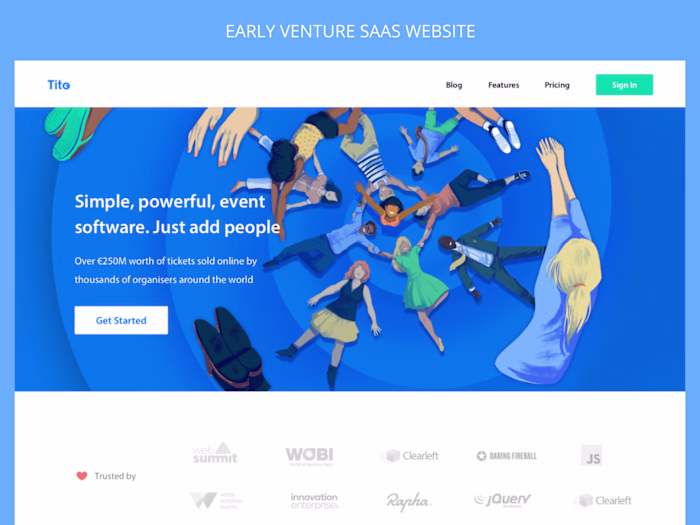Early Venture SaaS Website and Dashboard 