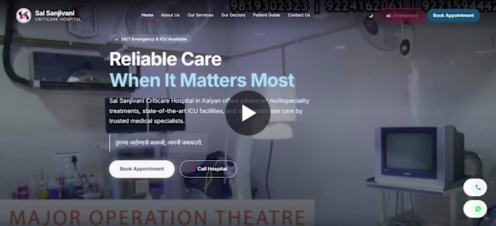 Healthcare Digital Platform Development for Sai Sanjivani