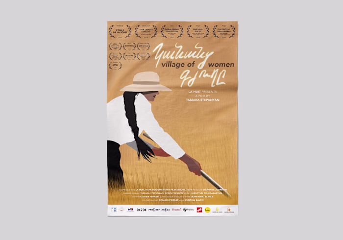 Poster for a film Village of Women by Tamara Stepanyan