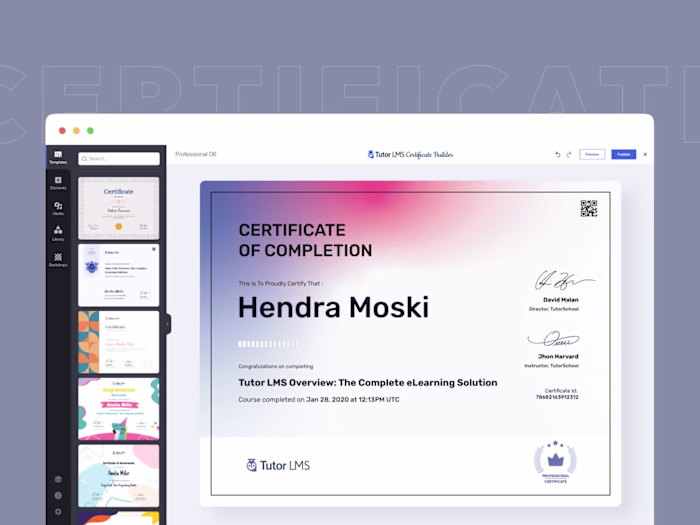 Certificate Builder