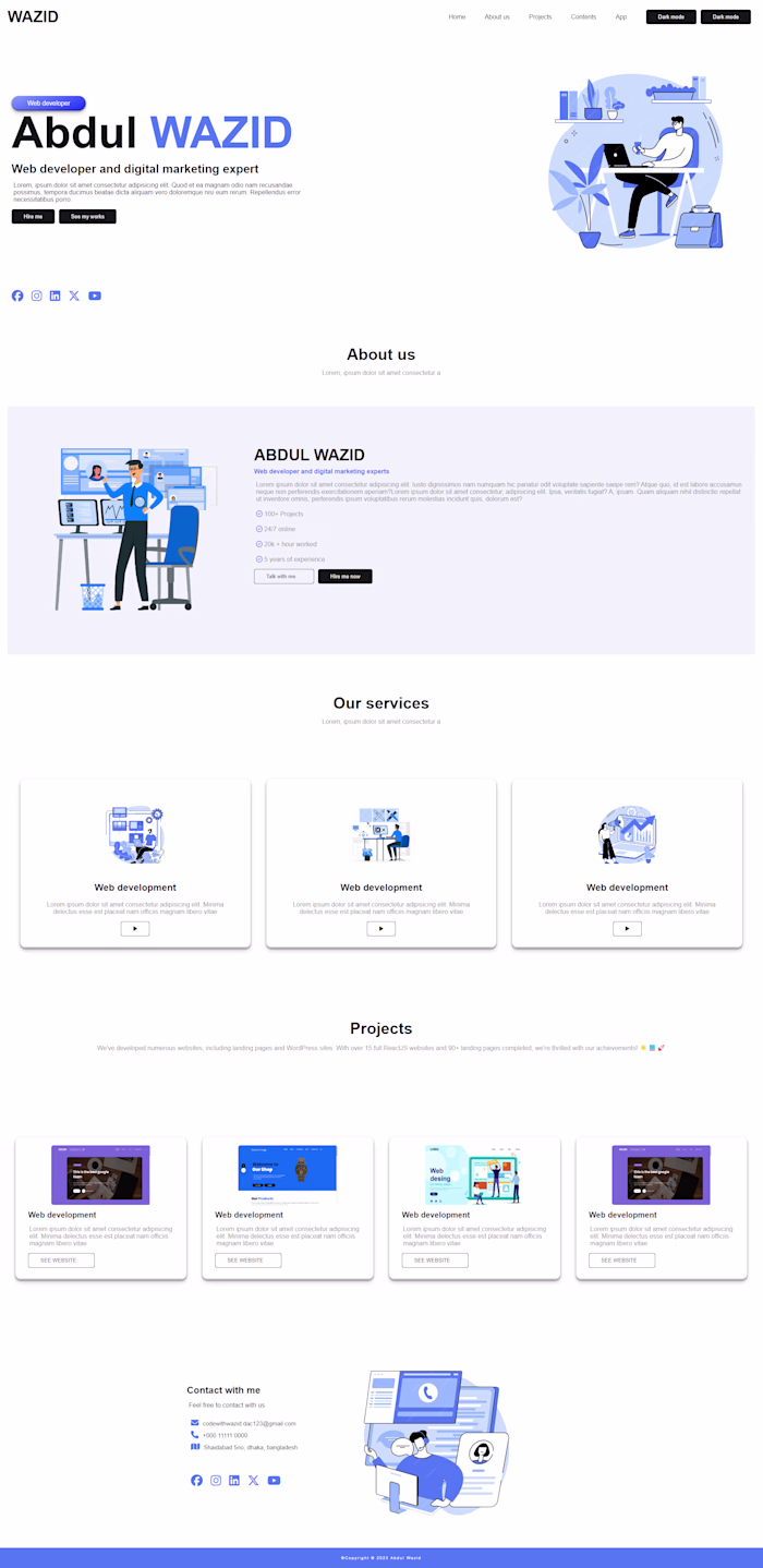 Portfolio website 