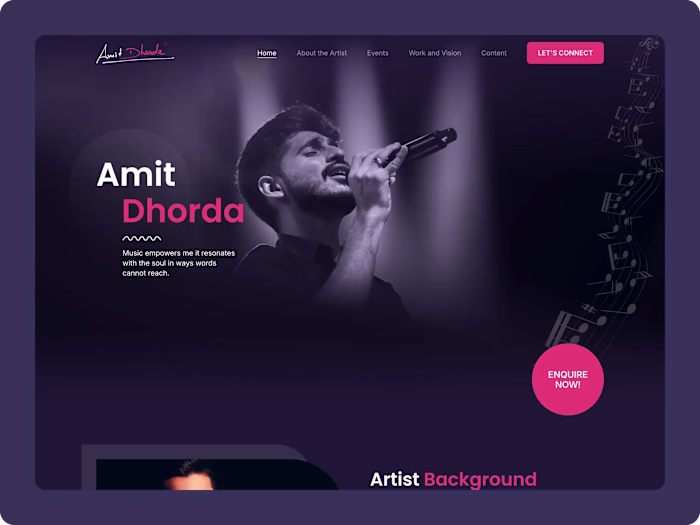 Amitdhorda.com (http://Amitdhorda.com) is a fully custom, La...