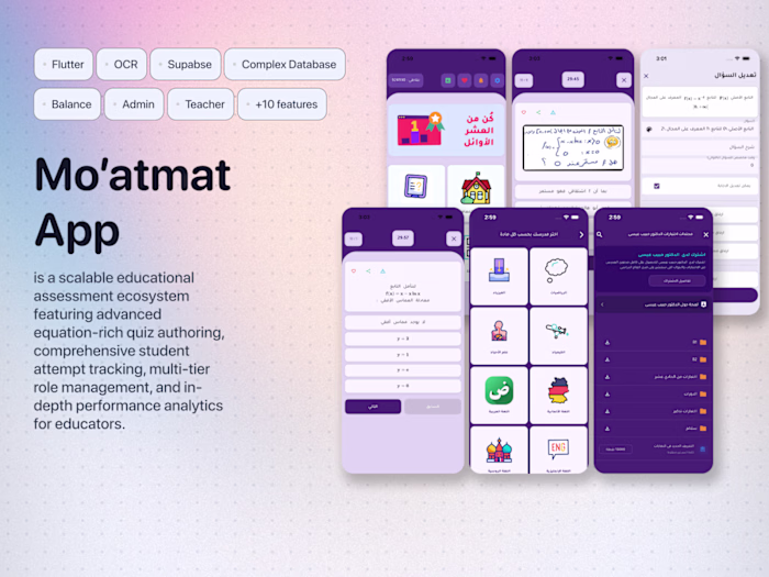 Project Name: Moatmat Educational Ecosystem