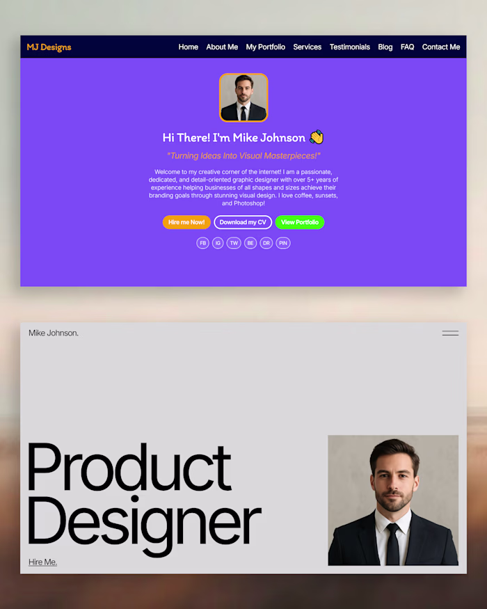Outdated Portfolio Redesign.