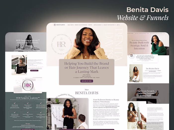 Kajabi Website & Funnel Design for Benita Davis