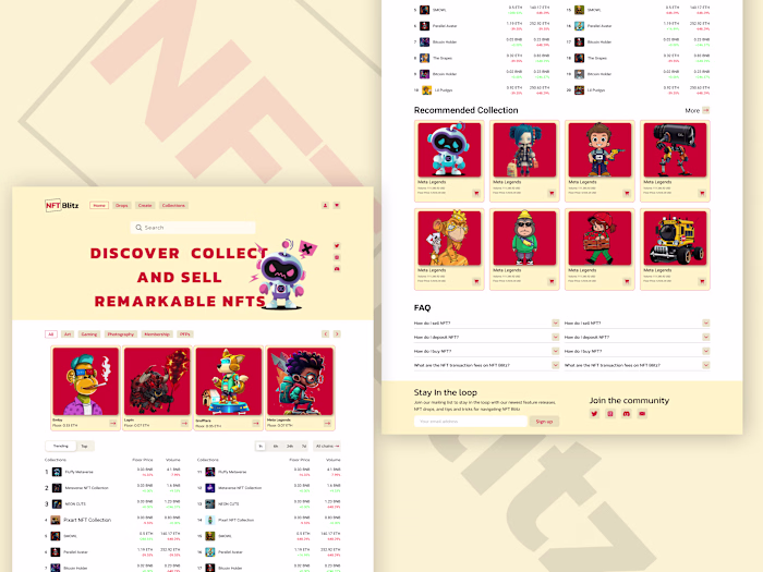 NFTs Website Landing Page