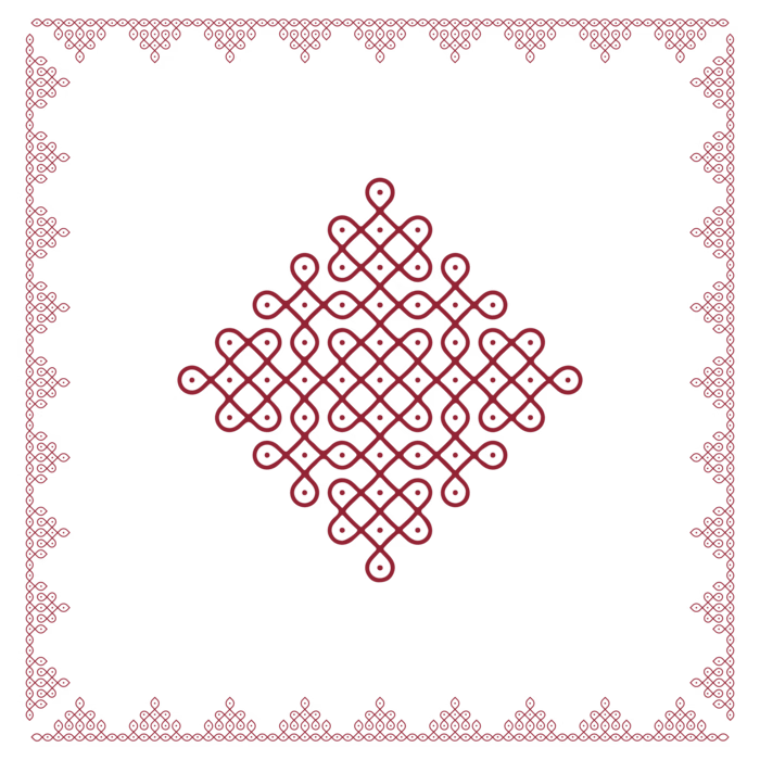 Kolam inspired brand identity