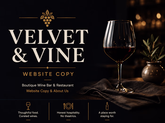 Velvet & Vine / Website