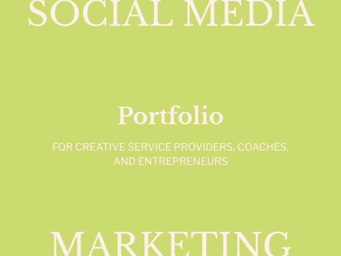 Social Media Marketing Portfolio